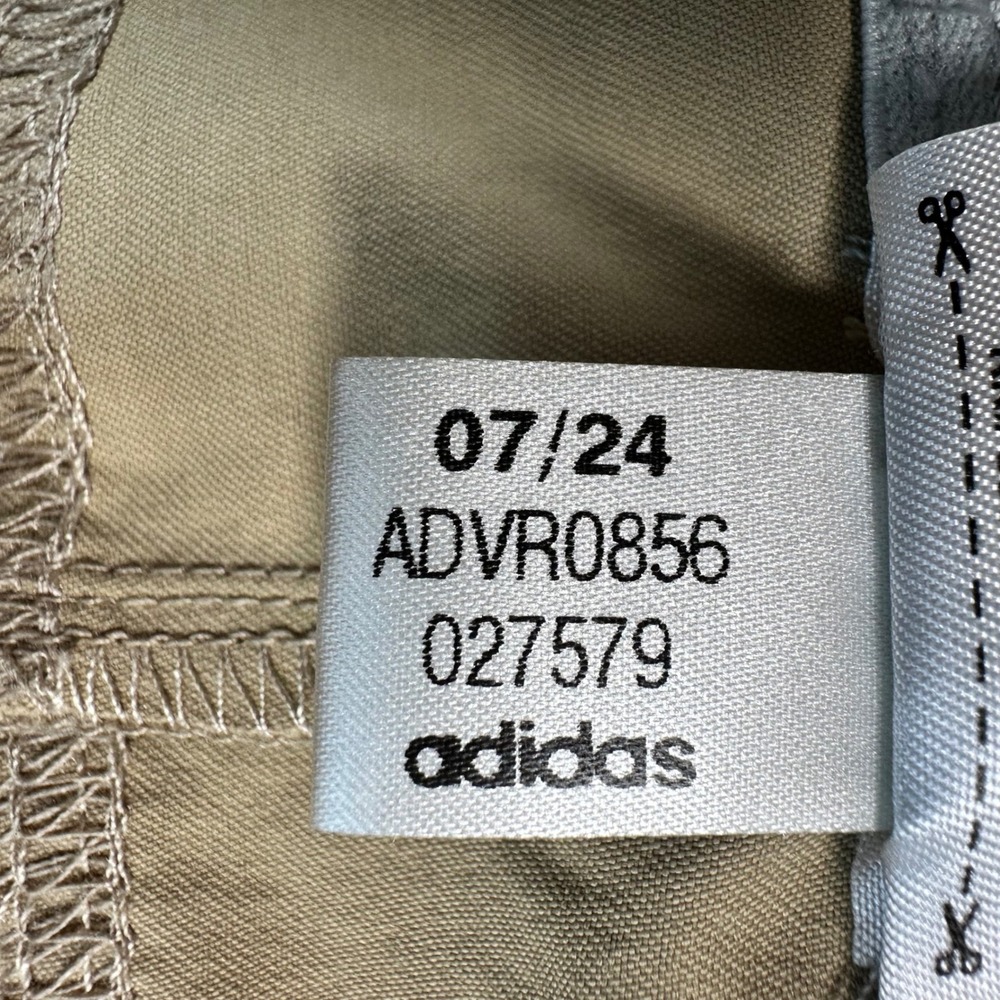 Adidas Men's 38x32 Tan Khaki Ultimate Flat Front Straight Leg Golf Pants Stretch - Picture 7 of 11